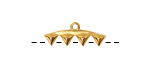 Cymbal Vani IV Antique Brass (plated) Ending for GemDuo 8x21mm
