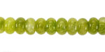 Olive Green Agate Rondelle 5x8mm
