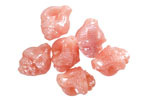 Czech Glass Pink Opal w/ Pearl Luster Murex Shell 15x12mm