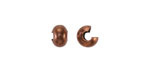 Antique Copper (plated) Crimp Cover 6mm