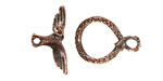 Mykonos Antique Copper (plated) Duality Toggle Clasp 14.5x20mm, 22mm Bar