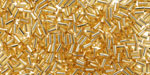 Miyuki Silver Lined Gold Bugle Bead 3mm