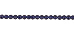 Navy Blue Agate Faceted Round 3mm