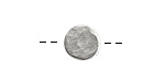 Nunn Design Antique Silver (plated) Mini Organic Flat Circle 10.5mm