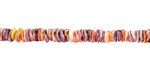 Pectin Shell Colorful Wavy Heishi 1-2x5mm