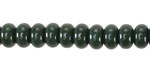 Forest Green Glass Rondelle 5x8mm