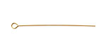 Satin Hamilton Gold (plated) Eye Pin 1.5", 24 gauge