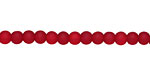 Cherry Red Beach-Style Glass Round 4mm