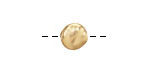 Satin Hamilton Gold (plated) Hammered Coin 10mm