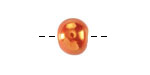 Mykonos Ceramic Iridescent Tangerine Rondelle 10x13mm