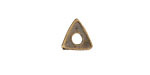 Mykonos Antique Brass (plated) Triangle Washer (large hole) 11mm