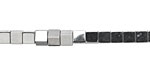 Metallic Silver Hematite (plated) Cube 4mm