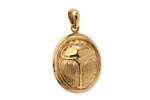 Nina Designs Bronze Scarab Locket 17x28mm