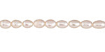Pearly White Freshwater Rice Pearl 6-8x5-6mm