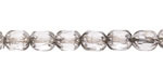 Czech Glass Crystal w/ Antique Silver Cruller Barrel 8x6mm
