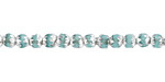 Czech Glass Island Blue w/ Silver Lantern 4mm