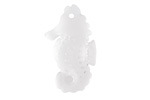Crystal Beach-Style Glass Sea Horse Pendant 17x29mm