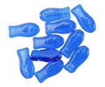 Czech Glass Capri Blue Goldfish 14x7mm