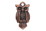 Greek Bronze (plated) Large Owl Charm 15x29mm