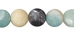 Black Gold Amazonite (matte) Round 12mm