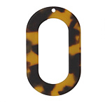 Zola Elements Tortoise Shell Matte Acetate Oval Donut 27x44mm