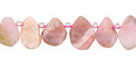 Pink Opal Matte Freeform Natural Cut Teardrop 6-12x9-16mm