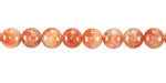 Sakura Golden Sunstone Round 6mm