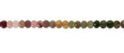 Tourmaline (Ombré) Faceted Rondelle 3x4mm