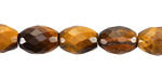 Tiger Eye Faceted Rice 14x10mm