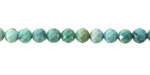 Hubei Turquoise (AA, Light Blue Green) Microfaceted Round 5mm