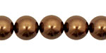 Chocolate Shell Pearl Round 12mm