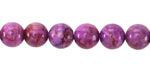 Pink Crazy Lace Calcite Round 8mm