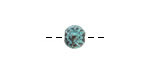 Mykonos Copper (plated) Patina Folksy Heart Bead 7mm