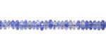Sky Blue Agate Faceted Spacer Rondelle 2x5mm