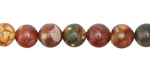 Tibetan (Dzi) Agate Molten Pattern Round 8mm