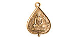 Nunn Design Antique Gold (plated) Buddha Charm 16x23mm