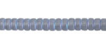 Czech Glass Matte Slate Blue AB Heishi 3x6mm