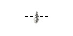 Mykonos Antique Silver (plated) Mini Cerith Shell 4x10mm