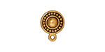 TierraCast Antique Gold (plated) Beaded Ear Post 11x15mm