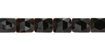 Black Obsidian Microfaceted Rectangle 10x8mm