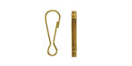 Mykonos Solid Brass Spring Snap Hook Clasp 18x6mm