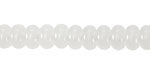 White Opal Glass Rondelle 5x8mm