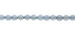 Ice Mist Baby Blue Agate Faceted Round 4mm