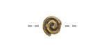 Mykonos Antique Brass (plated) Spiral Bead 10mm