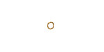 Waterproof 18K Gold PVD Plated Stainless Steel Jump Ring 4mm, 22 gauge