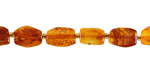 Red Amber (A) Irregular Flat Oval 6-7x8-10mm