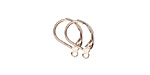 Nunn Design Sterling Silver (plated) Small Leverback Earwire 10x13mm