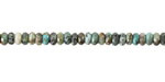 African Turquoise Faceted Spacer Rondelle 2x4mm