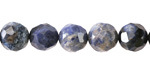 Dumortierite Microfaceted Egg Nugget 10x9mm