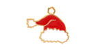 Enamel Santa Hat Focal 19x21.5mm